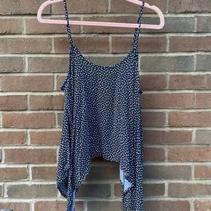 Cropped Black & White Patterned Tank